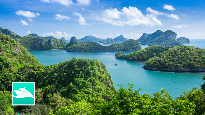 Islands of the Ang Thong archipelago off Koh Samui