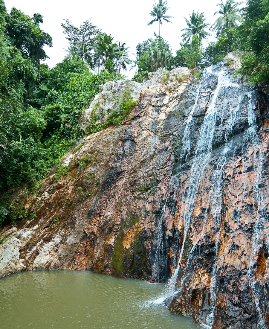 Waterval in de jungle van Koh Samui